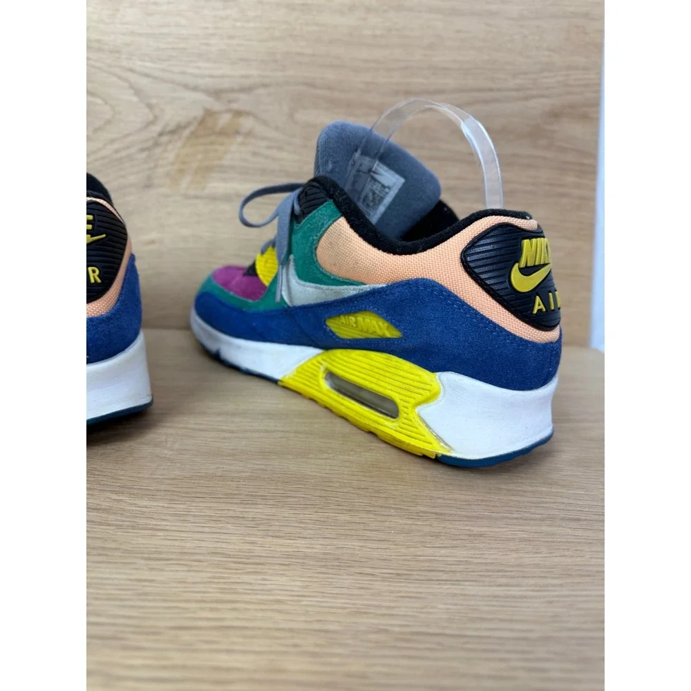 Nike Air Max 90 Running‎ Shoes Sneakers Multi Color Mens Size 9 CD0917-300